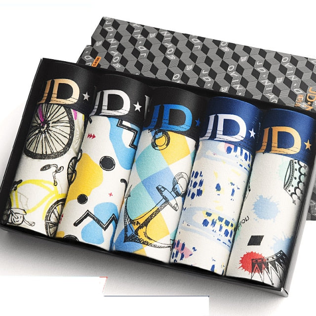 5Pcs/lot Men Underwear Cotton Boxer Men Underpants Comfortable Breathable Men's Panties Underwear Trunk  Boxershorts Man Boxer